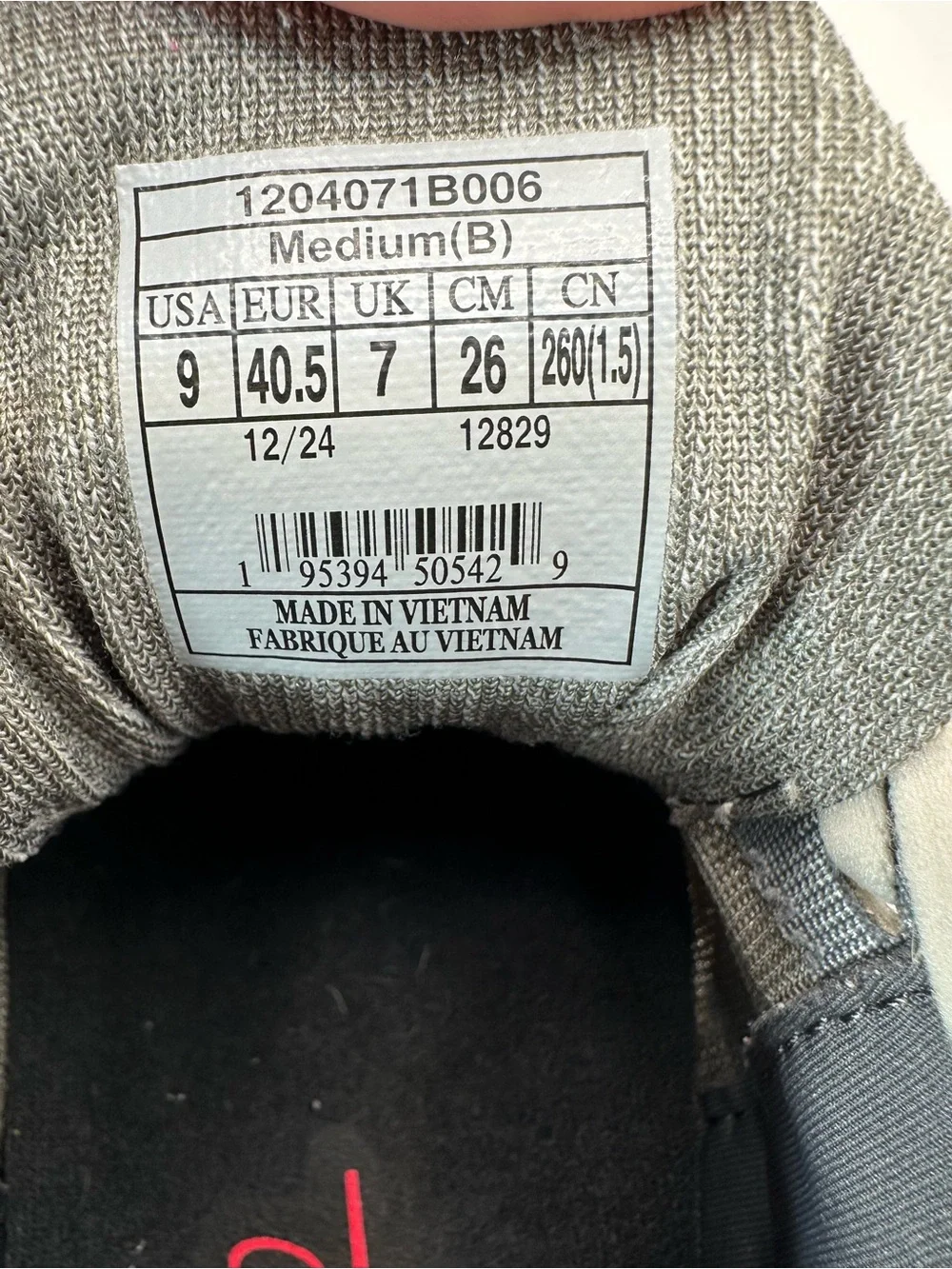 Brooks Running Shoes - Light Gray and Dark Gray with Pink Accents